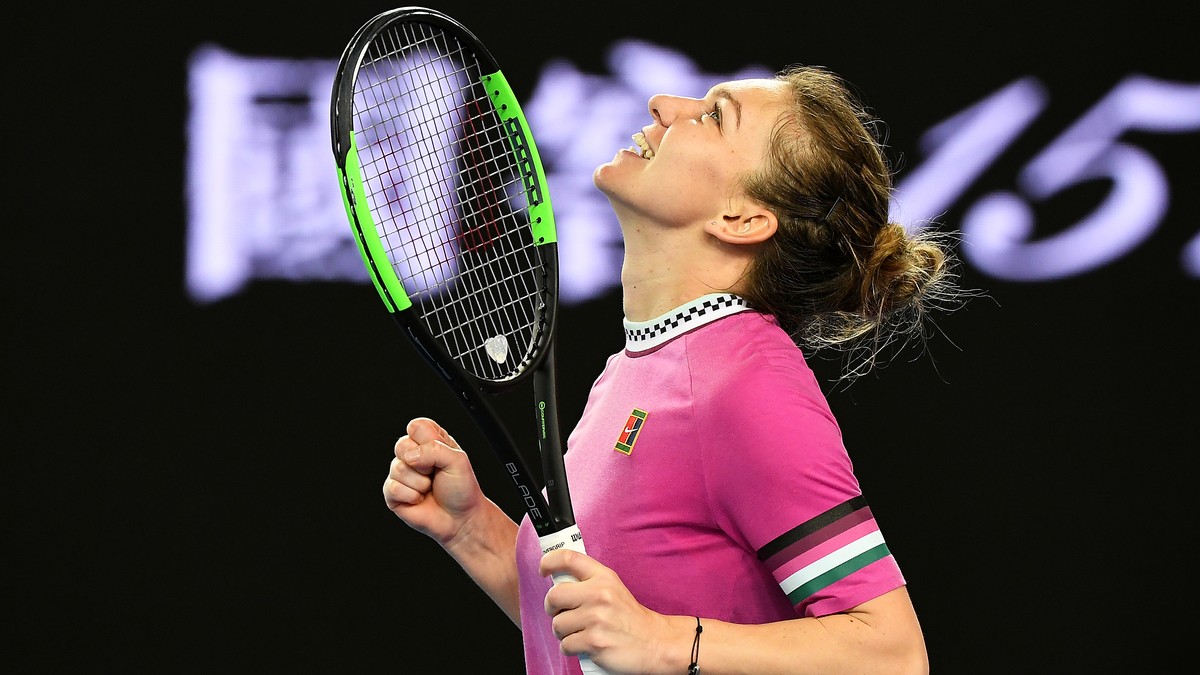 Simona Halep nu se îmbată cu apă rece, după ce a învins-o pe Kaia Kanepi