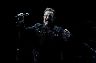 LONDON, ENGLAND - OCTOBER 23: Bono of 'U2' performing at the O2 Arena on October 23, 2018 in London, England. CAP/MAR ©MAR/Capital Pictures