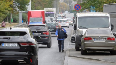 Aglomerație de mașini în București