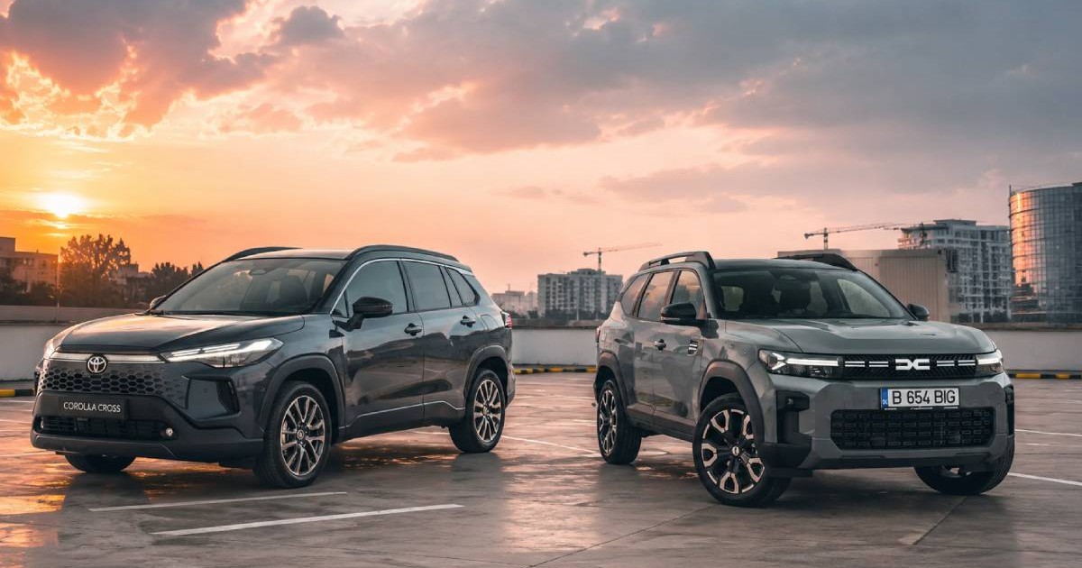 Dacia Bigster și Toyota Corolla Cross, la apus