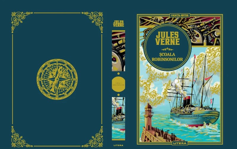 „Școala Robinsonilor”, din colecția Jules Verne, un roman de aventuri tragicomic