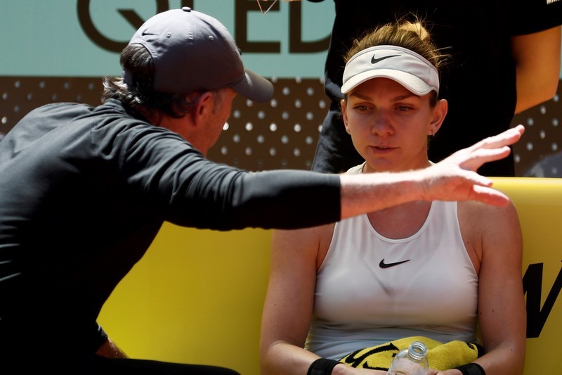 Darren Cahill, alături de Simona Halep