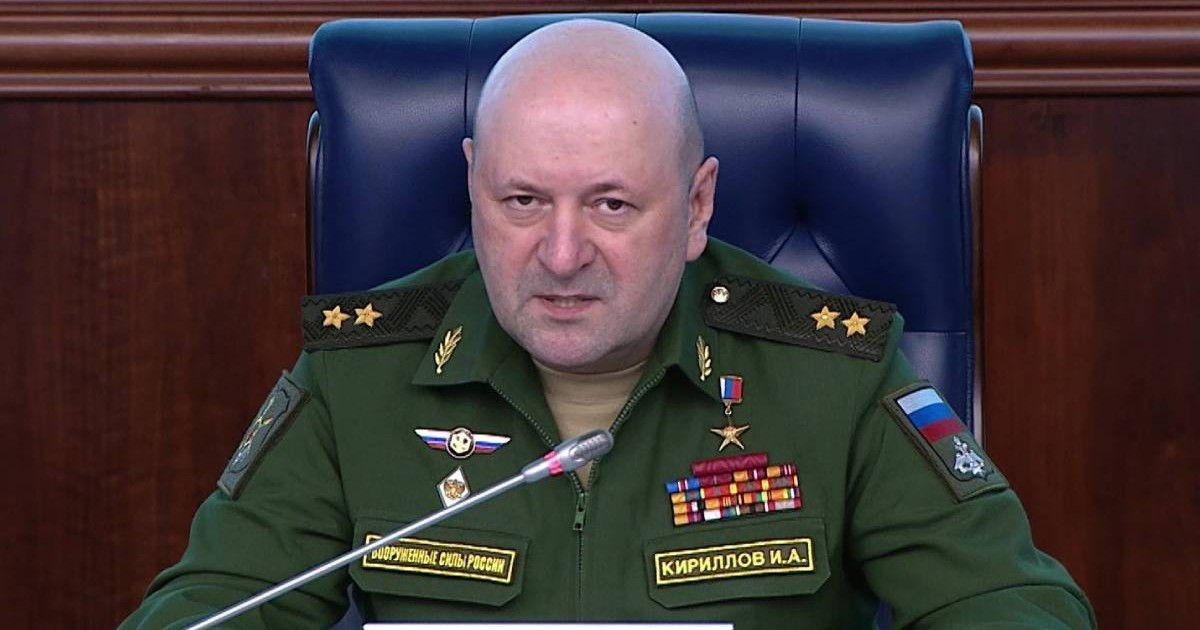 Generalul-locotenent Igor Kirillov in momentul unui discurs