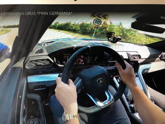 Prin parbriz se vede limita de viteză: 60 km/h