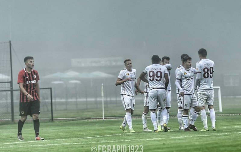 Rapid a câştigat cu 2-1 amicalul cu Gazişehir Gaziantep, echipă antrenată de Marius Şumudică