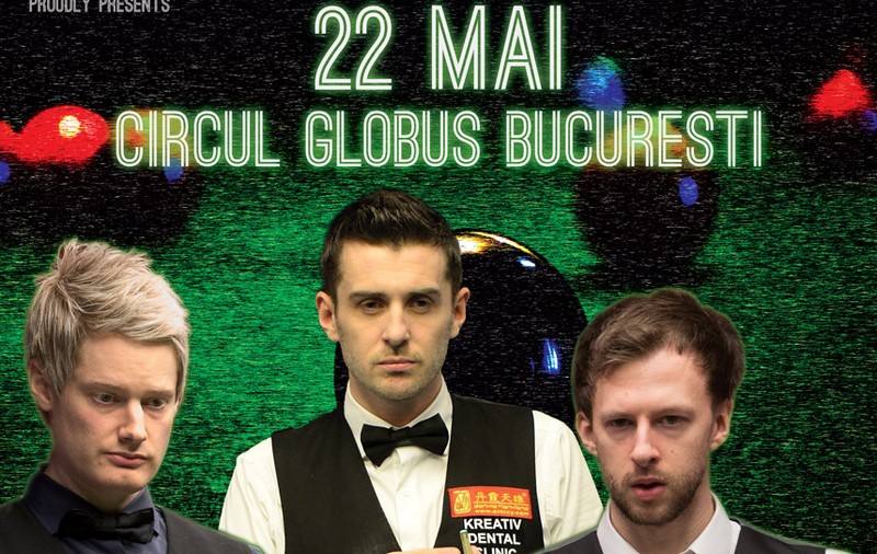 A mai rămas o lună până la ”Best of Snooker”: numărul 1 mondial Mark Selby, Robertson și Trump vin la București