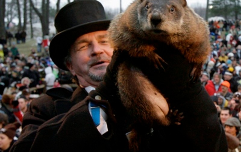 Marmota Phil a anunţat încă şase săptămâni de iarnă