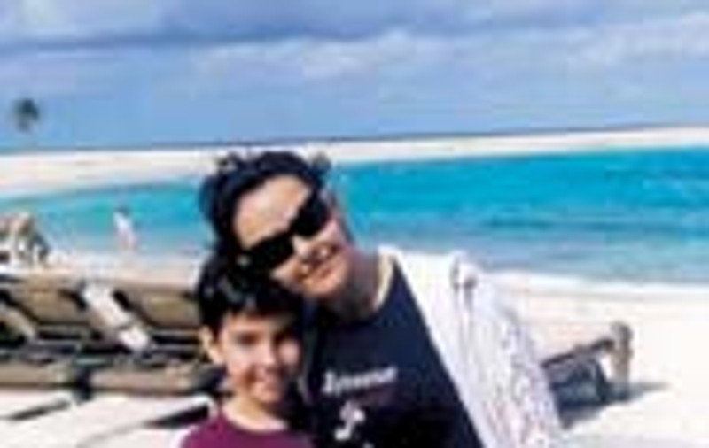 Manuela Fedorca, la plaja in Bahamas