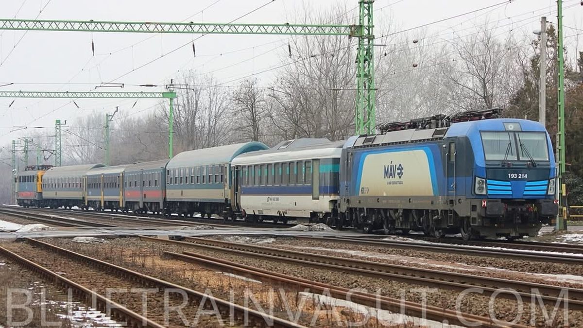 Intercity „sorcovă”, care a stârnit un scandal în Ungaria, în timpul deplasării, ianuarie 2026