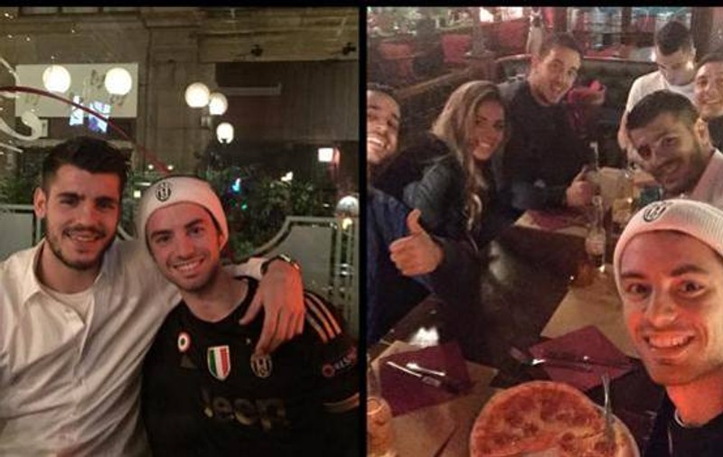 După ce a bătut-o pe Inter, Alvaro Morata a făcut cinste unui suporter