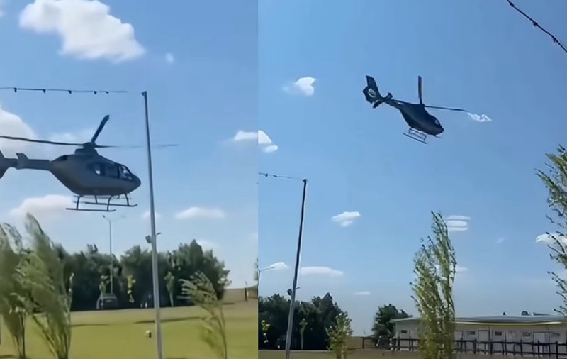 Un afacerist român și-a trimis elicopterul la un centru de echitație din Constanța ca să-și ia fiica. Aterizarea neautorizată s-a lăsat cu dosar penal
