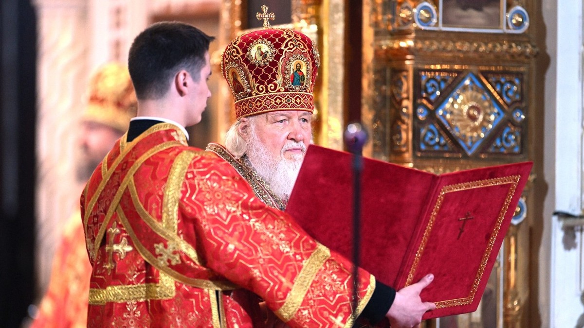 Patriarhul Chiril I al Moscovei și al Întregii Rusii, un susținător al invaziei din Ucraina Foto: Profimedia