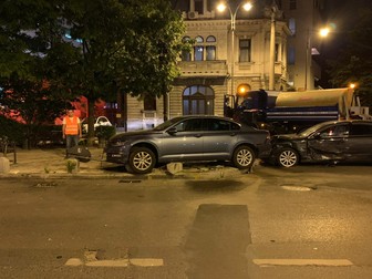 Accident pe strada Maria Rosetti, din București