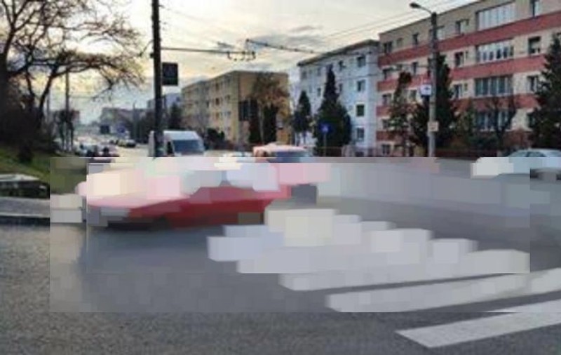 “Dorel” loveşte la Cluj! Cum a putut trasa un muncitor o trecere de pietoni! FOTO