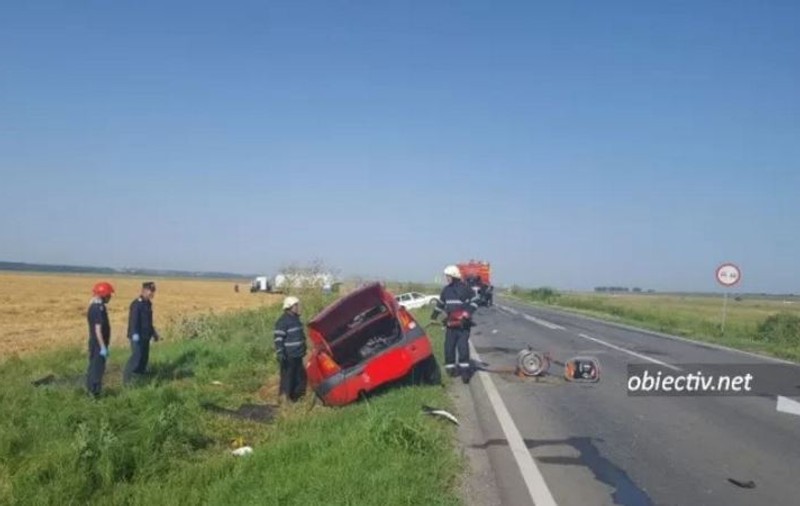 Trei grav răniți într-un accident pe DN 2, la Mihăilești