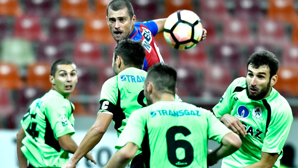Fotbaliștii echipe Gaz Metan Mediaș s-au apărat grupat în meciul cu Steaua