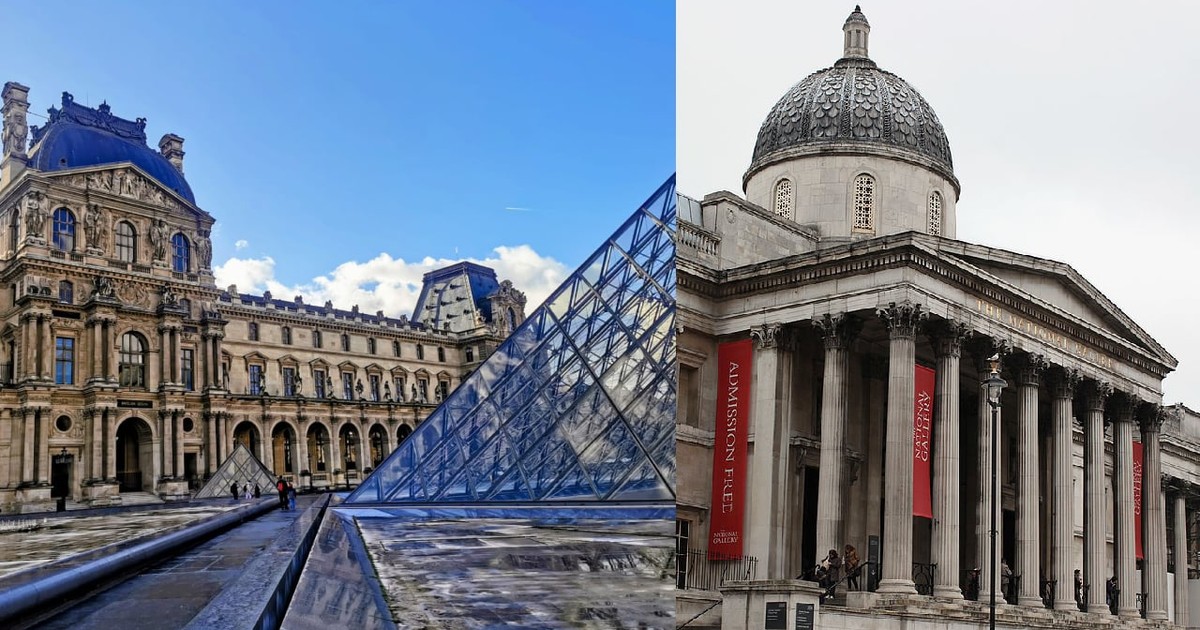 Luvru din Paris versus National Gallery din Londra
