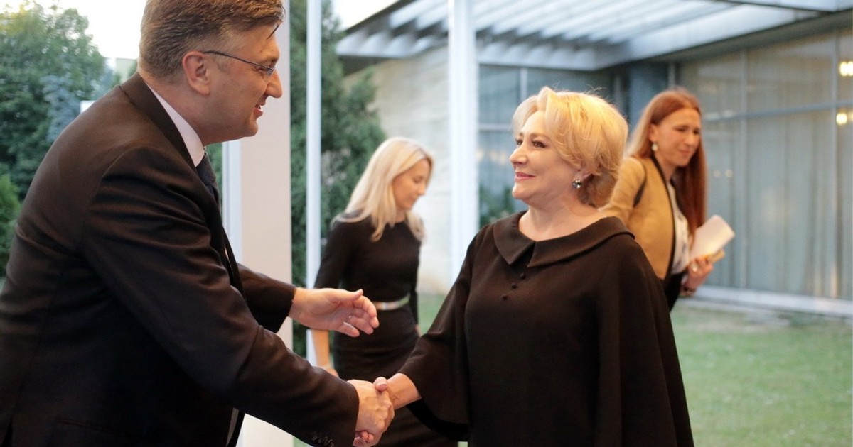 Viorica Dancila, premierul Croatiei