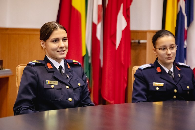 Daria Mihalache, elev caporal, crede că liceul militar e o lecție despre cum să trăiești într-o comunitate