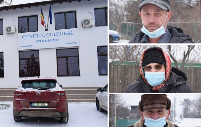 REPORTAJ | Localnicii din Ciurea, prima comună carantinată din Iași, s-ar imuniza, dar nu au unde. Prefectura ține centrul de vaccinare închis