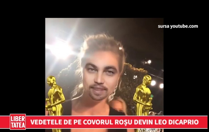 Vedetele de pe covorul roșu au încercat aplicația care le „transformă” în Leonardo DiCaprio | VIDEO