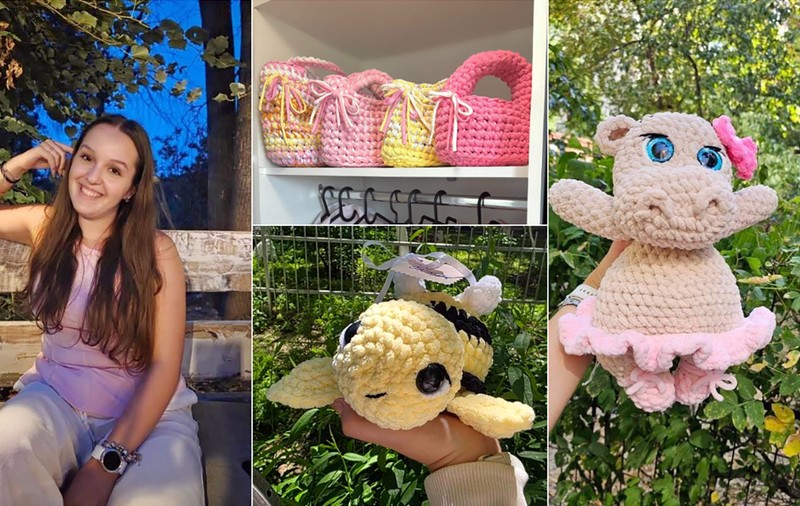 Ilinca Șulea, tânăra pasionată de croșetat: „Lumea se va plictisi de articolele făcute pe bandă rulantă și va alege modele unicat”