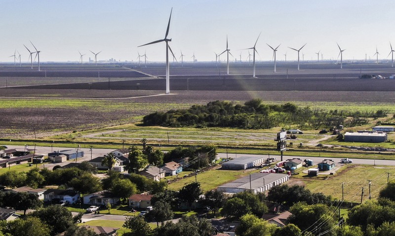 Turbinele eoliene din Texas produc mai multă electricitate din vânt decât orice alt stat din SUA. Foto: EPA