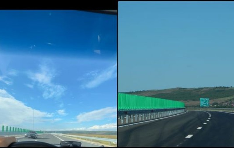 Un șofer, surprins cu BMW-ul pe contrasens pe porțiunea de Autostrada A3 proaspăt inaugurată dintre Nușfalău şi Suplacu de Barcău