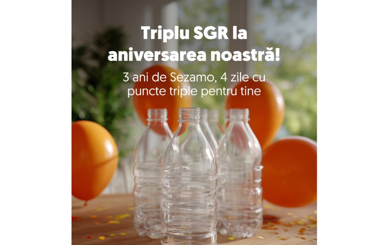 Triplu SGR și reduceri de până la 70%! Supermarketul online Sezamo face cinste la aniversarea a trei ani