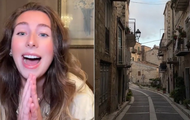 O tânără a cumpărat un conac medieval cu 17 camere în Sicilia la preț de garsonieră în Iași