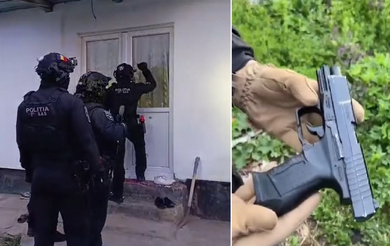 Un bărbat s-a trezit cu mascații la ușă, în Botoșani, după ce a postat un pistol pe rețelele de socializare
