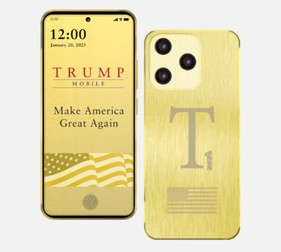 Smartphone-ul auriu costă 499 de dolari. Foto: TrumpMobile.com