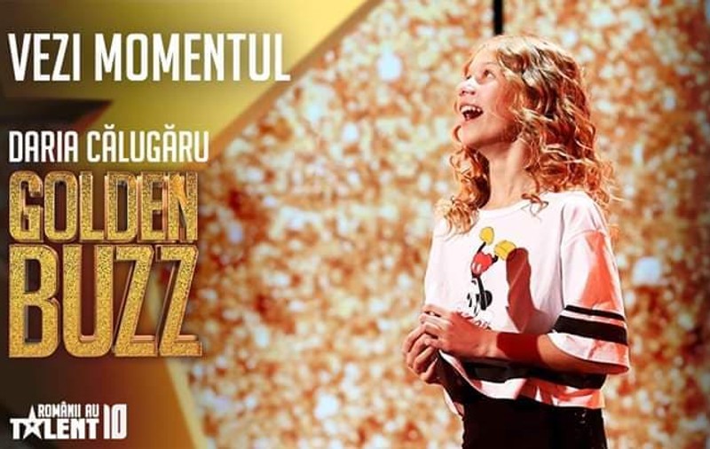 Al cincilea golden buzz la „Românii au talent”, sezonul 10. Pavel și Smiley au apăsat butonul auriu pentru o fetiță de 11 ani