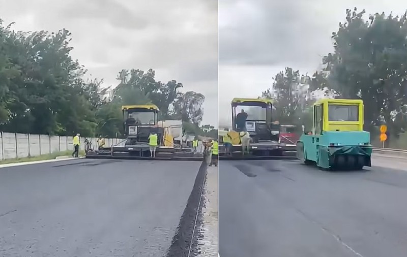 Se toarnă asfalt pe Centura București, între DN2 și A2: Cum arată lucrările preluate de noul constructor de la un stadiu de 20%