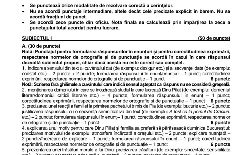 Subiecte Română la BAC 2026 - Bacovia și Arghezi, principalele subiecte de rezolvat. Cum se punctează fiecare cerință