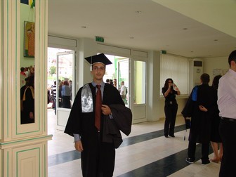 Absolvirea lui Feras, în 2010, la Universitatea din Iași