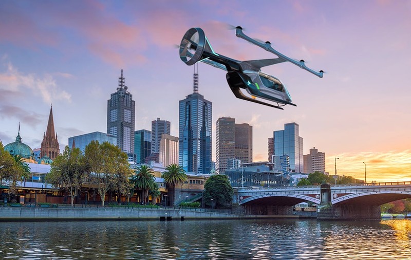 Uber va testa taxiuri zburătoare în orașul Melbourne