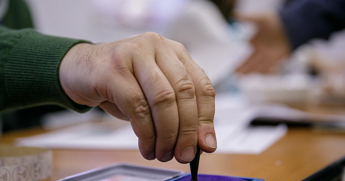 Secția de votare din Voluntari