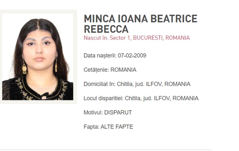 O fată de 14 ani și nepotul ei de aproape 2 ani, dați dispăruți din Chitila. A fost emis mesaj RO-Alert