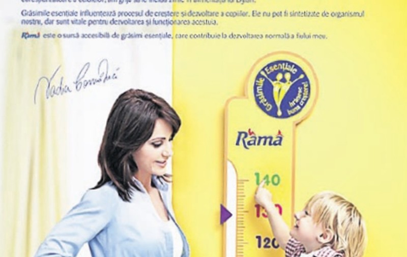Nadia Comăneci, reclame pe bandă rulantă