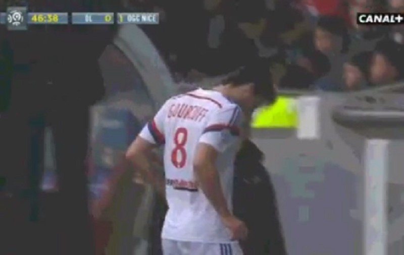 Gest uluitor la Lyon - Nice 1-2. A şters-o la vestiare fără să anunțe pe nimeni / VIDEO