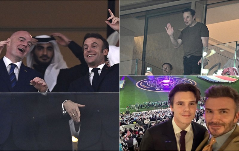 Spectatori de lux la finala din Qatar. Elon Musk, David Beckham, Macron, printre cei care au asistat la meciul Argentina - Franța
