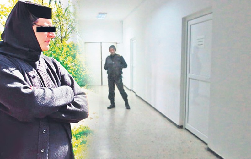 Măicuţa care a născut gemene după ce s-a iubit cu preotul monah, păzită în spital de bodyguarzi | Video