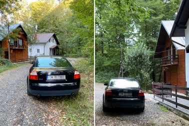 În anii 2021 (stânga) și 2022, mașina șefului IPJ a fost fotografiată lângă casa de pe malul Lacului Surduc