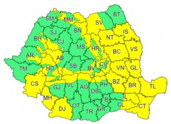 Zonele vizate de codurile galbene