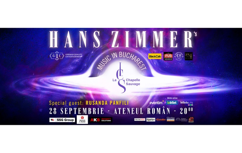 Violonista Rusanda Panfili şi Orchestra La Chapelle Sauvage  vor fermeca Bucureștiul cu muzica lui Hans Zimmer pe 28 septembrie la Ateneul Român