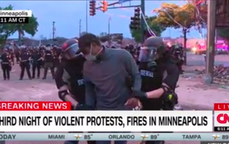 VIDEO Jurnaliști CNN au fost  arestați în direct, în timpul protestelor din Minneapolis
