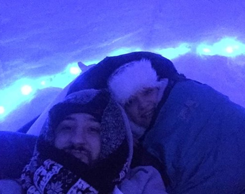 Președintele de la Steaua a  dormit la Hotelul de gheață de la Bâlea Lac: ”Somn ușor! Țurțurii să ne sărute!” / FOTO