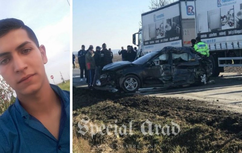 Cine este tânărul care a murit în accidentul de la Păuliș. Împlinea 19 ani peste două săptămâni