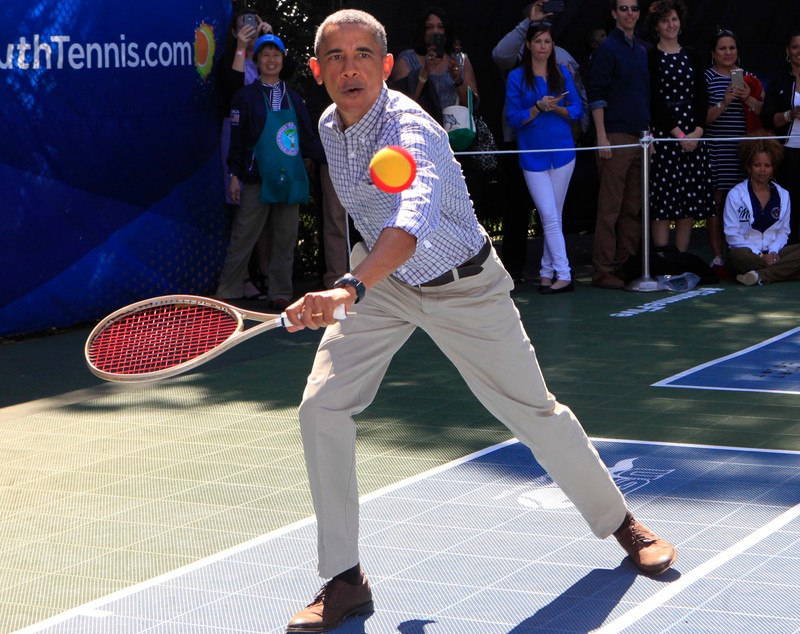 Spectacol la Casa Albă! Barack Obama a jucat tenis cu Caroline Wozniacki, apoi a dat-o pe baschet / GALERIE FOTO & VIDEO